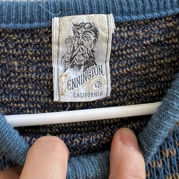 Kennington Vintage California Blue Disney Mickey Mouse Ski Sweater size Large - Picture 3 of 11